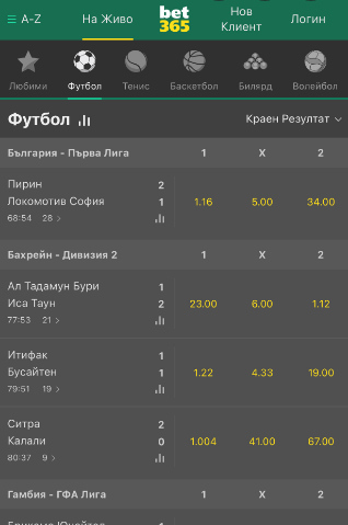 Bet365 Android, sportnizalozi.tv